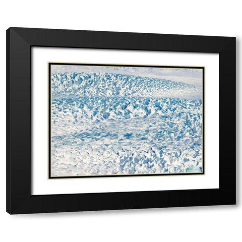 Glacier Fjallsjoekull in Vatnajokull National Park during winter Iceland Black Modern Wood Framed Art Print with Double Matting by Zwick, Martin