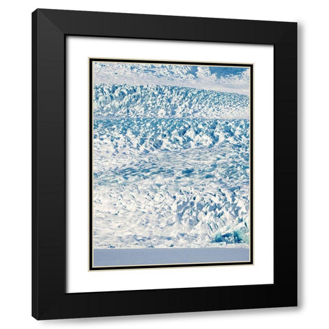 Glacier Fjallsjoekull in Vatnajokull National Park during winter Iceland Black Modern Wood Framed Art Print with Double Matting by Zwick, Martin