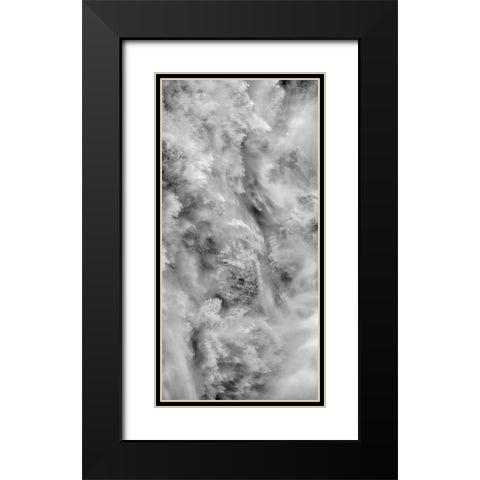 Waterfall Dettifoss in the Vatnajokull National Park-Jokulsargljufur- Iceland Black Modern Wood Framed Art Print with Double Matting by Zwick, Martin