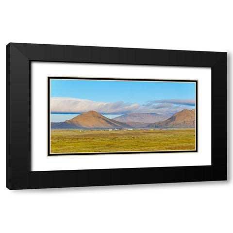 Modrudalur- the highest inhabited farm in Iceland. Black Modern Wood Framed Art Print with Double Matting by Zwick, Martin