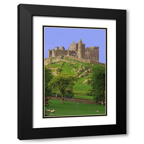 Ireland, Co Tipperary Rock of Cashel fortress Black Modern Wood Framed Art Print with Double Matting by Flaherty, Dennis