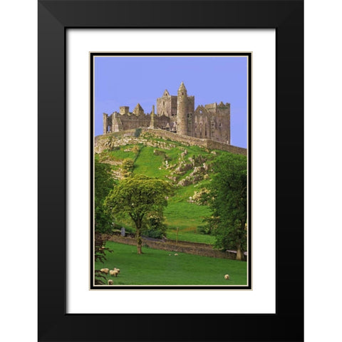 Ireland, Co Tipperary Rock of Cashel fortress Black Modern Wood Framed Art Print with Double Matting by Flaherty, Dennis