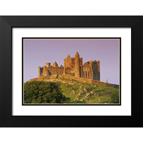 Ireland, Co Tipperary Rock of Cashel fortress Black Modern Wood Framed Art Print with Double Matting by Flaherty, Dennis