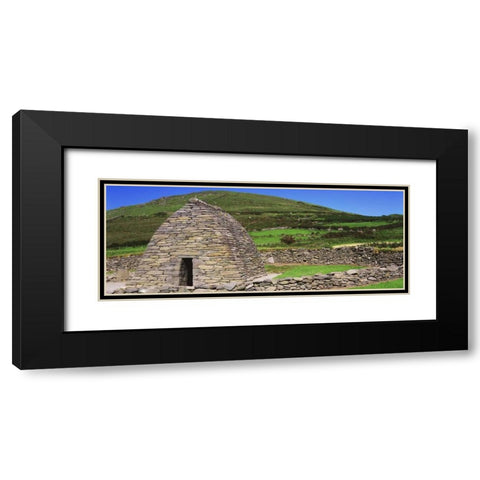 Ireland, Co Kerry Gallarus Oratory church Black Modern Wood Framed Art Print with Double Matting by Flaherty, Dennis