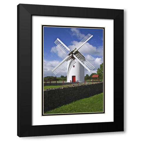 Ireland, Elphin The Elphin windmill Black Modern Wood Framed Art Print with Double Matting by Flaherty, Dennis