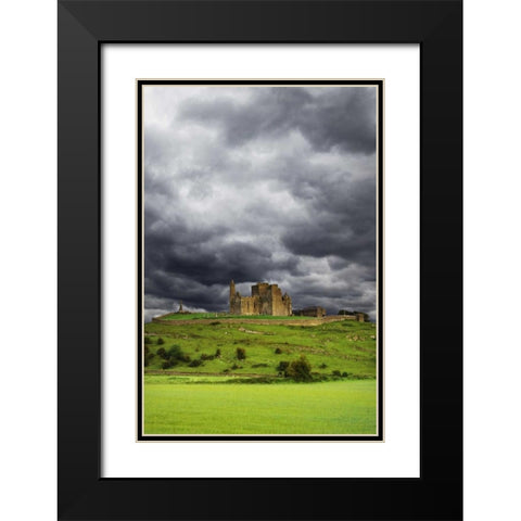 Ireland, County Tipperary Rock of Cashel Black Modern Wood Framed Art Print with Double Matting by Flaherty, Dennis