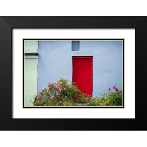 Europe-Ireland-Eyeries-Exterior of weathered house Black Modern Wood Framed Art Print with Double Matting by Jaynes Gallery