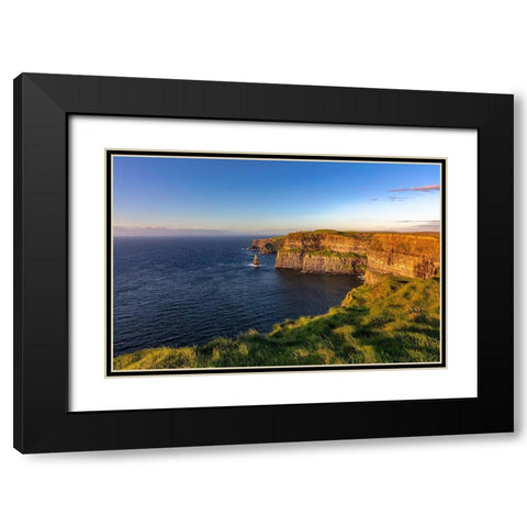 Cliffs of Moher in County Clare-Ireland Black Modern Wood Framed Art Print with Double Matting by Haney, Chuck