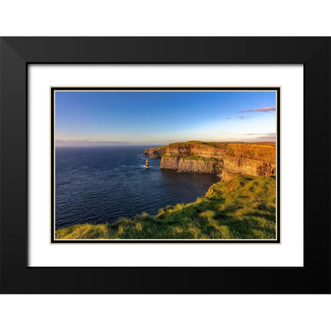 Cliffs of Moher in County Clare-Ireland Black Modern Wood Framed Art Print with Double Matting by Haney, Chuck