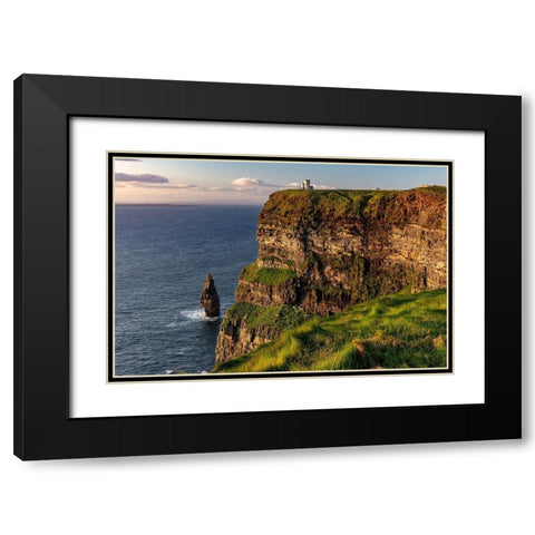 Cliffs of Moher in County Clare-Ireland Black Modern Wood Framed Art Print with Double Matting by Haney, Chuck