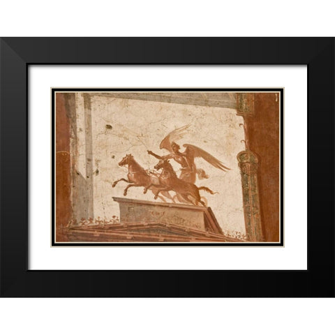Italy, Campania, Herculaneum Hall of Augustals Black Modern Wood Framed Art Print with Double Matting by Kaveney, Wendy