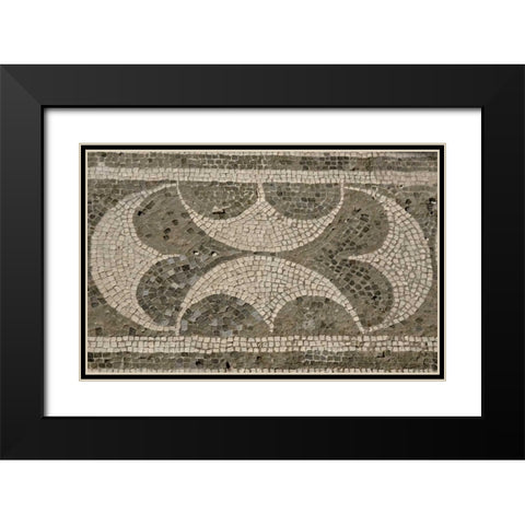 Italy, Campania, Pompeii Mosaic floor patterns Black Modern Wood Framed Art Print with Double Matting by Kaveney, Wendy