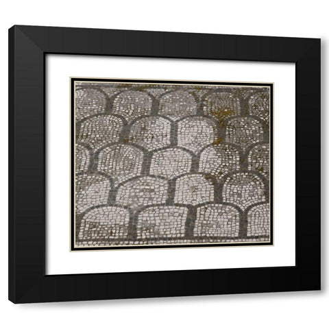 Italy, Campania, Pompeii Mosaic floor patterns Black Modern Wood Framed Art Print with Double Matting by Kaveney, Wendy