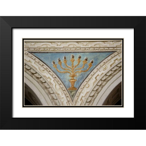 Italy, Ravenna Church of St Apollinare interior Black Modern Wood Framed Art Print with Double Matting by Kaveney, Wendy