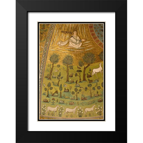 Italy, Ravenna Church of St Apollinare Mosaic Black Modern Wood Framed Art Print with Double Matting by Kaveney, Wendy