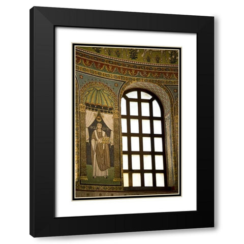 Italy, Ravenna Church of St Apollinare mural Black Modern Wood Framed Art Print with Double Matting by Kaveney, Wendy