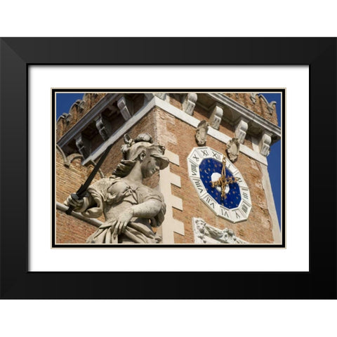 Italy, Venice Arsenale in the Castello District Black Modern Wood Framed Art Print with Double Matting by Kaveney, Wendy