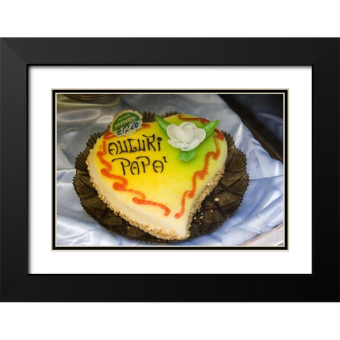 Italy, Venice Cake in a bakery window Black Modern Wood Framed Art Print with Double Matting by Kaveney, Wendy