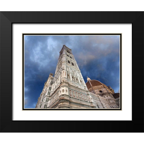 Italy, Basilica di Santa Maria del Fiore Black Modern Wood Framed Art Print with Double Matting by Flaherty, Dennis