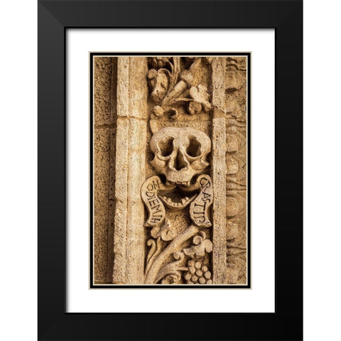 Italy-Apulia-Monopoli Chiesa di Nostra Signora del Suffragio aka La Chiesa del Purgatorio Black Modern Wood Framed Art Print with Double Matting by Wilson, Emily
