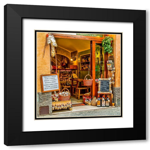 Italy-San Gimignano store Black Modern Wood Framed Art Print with Double Matting by Theodore, George and Marilu