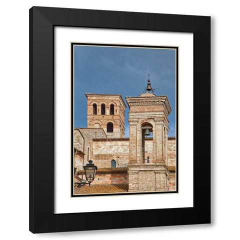 Italy- Umbria- Narni. The medieval cathedral of San Giovenale Black Modern Wood Framed Art Print with Double Matting by Eggers, Julie