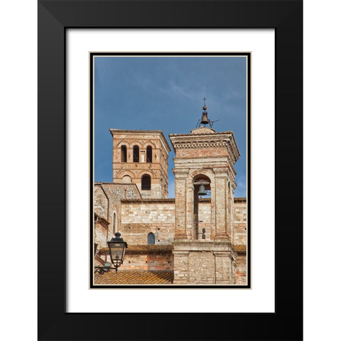 Italy- Umbria- Narni. The medieval cathedral of San Giovenale Black Modern Wood Framed Art Print with Double Matting by Eggers, Julie