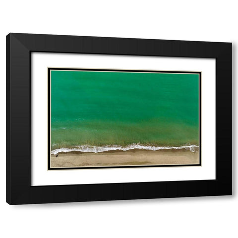 Italy-Tuscany-Torre del Lago Puccini-dunes and free beach Black Modern Wood Framed Art Print with Double Matting by Molinari, Michele