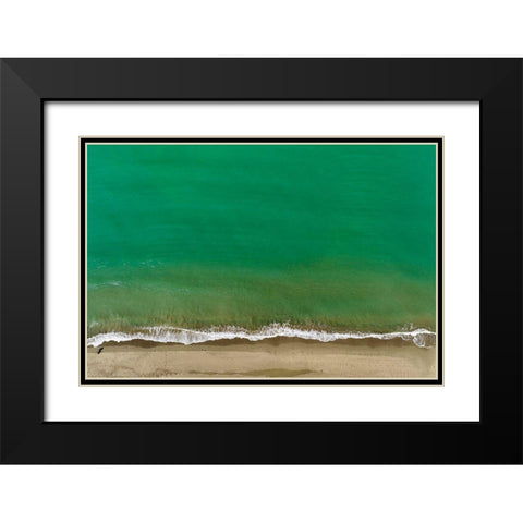 Italy-Tuscany-Torre del Lago Puccini-dunes and free beach Black Modern Wood Framed Art Print with Double Matting by Molinari, Michele