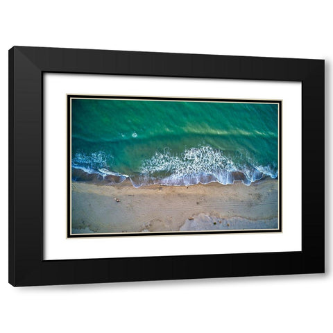 Italy-Tuscany-Torre del Lago Puccini-dunes and free beach Black Modern Wood Framed Art Print with Double Matting by Molinari, Michele