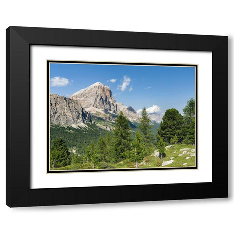 Tofana de Rozes in the Dolomites of Cortina dAmpezzo  Black Modern Wood Framed Art Print with Double Matting by Zwick, Martin