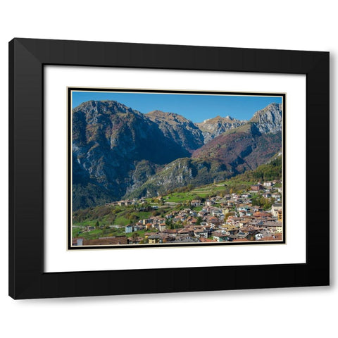 Dolaso-part of San Lorenzo Dorsino in the Dolomiti di Brenta  Italy-Trentino Black Modern Wood Framed Art Print with Double Matting by Zwick, Martin