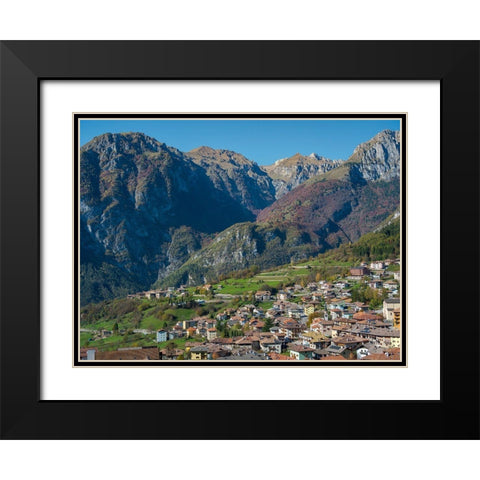 Dolaso-part of San Lorenzo Dorsino in the Dolomiti di Brenta  Italy-Trentino Black Modern Wood Framed Art Print with Double Matting by Zwick, Martin