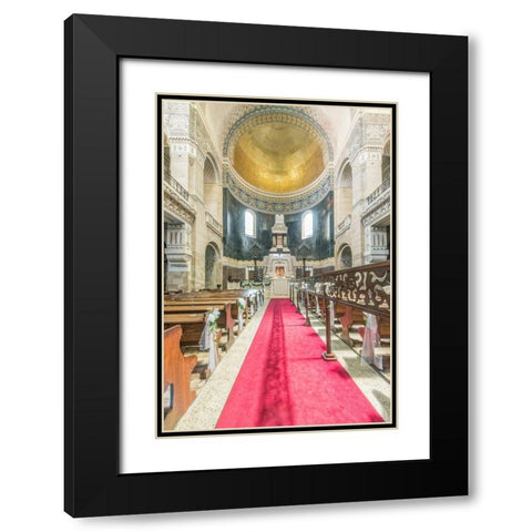 Italy-Trieste-Jewish Synagogue Black Modern Wood Framed Art Print with Double Matting by Tilley, Rob