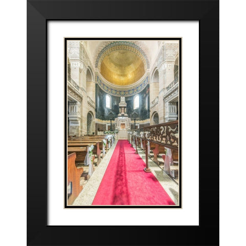 Italy-Trieste-Jewish Synagogue Black Modern Wood Framed Art Print with Double Matting by Tilley, Rob