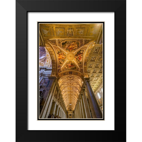 Santa Maria Maggiore-Rome-Italy Built 422-432-in honor of Virgin Mary Black Modern Wood Framed Art Print with Double Matting by Perry, William