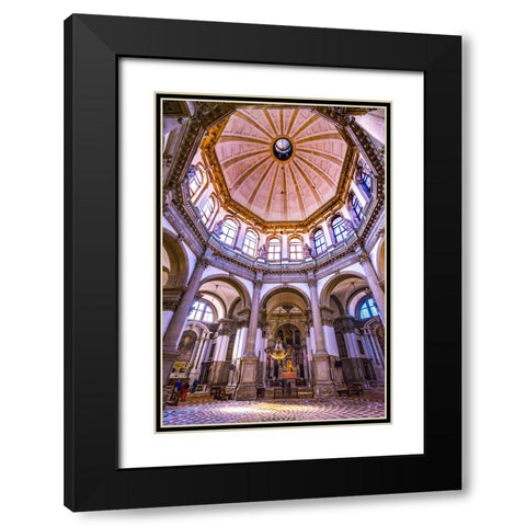 Santa Maria della Salute Church-Venice-Italy-Competed in 1681 Black Modern Wood Framed Art Print with Double Matting by Perry, William