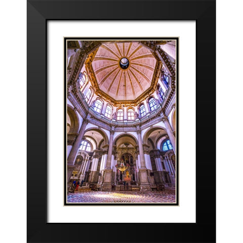 Santa Maria della Salute Church-Venice-Italy-Competed in 1681 Black Modern Wood Framed Art Print with Double Matting by Perry, William