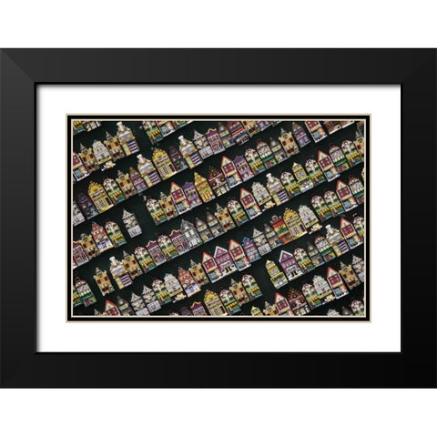 Netherlands, Amsterdam Small decorative magnets Black Modern Wood Framed Art Print with Double Matting by Flaherty, Dennis