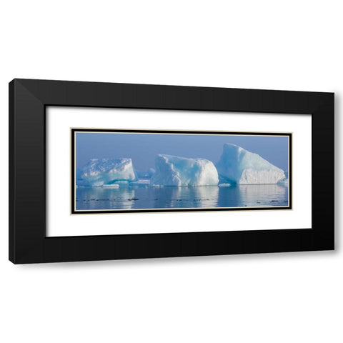 Norway-High Arctic Ice landscape with icebergs Black Modern Wood Framed Art Print with Double Matting by Hopkins, Cindy Miller
