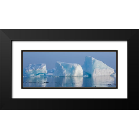 Norway-High Arctic Ice landscape with icebergs Black Modern Wood Framed Art Print with Double Matting by Hopkins, Cindy Miller