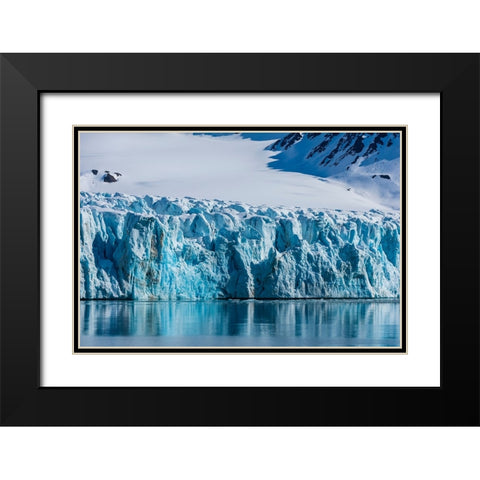 Lilliehookbreen Glacier-Spitsbergen-Svalbard Islands-Norway Black Modern Wood Framed Art Print with Double Matting by Pitamitz, Sergio