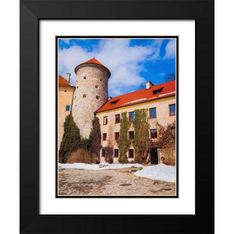 Castle in Pieskowa Skala-Ojcow-Poland-Europe Black Modern Wood Framed Art Print with Double Matting by Miller, Anna