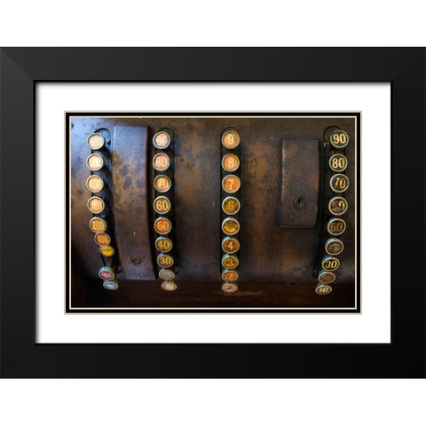 Lisbon-Portugal Antique Portuguese cash register Black Modern Wood Framed Art Print with Double Matting by McRoberts, Julien