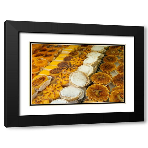 Lisbon- Portugal. Traditional Portuguese pastries. Natas are the national dessert. Black Modern Wood Framed Art Print with Double Matting by McRoberts, Julien