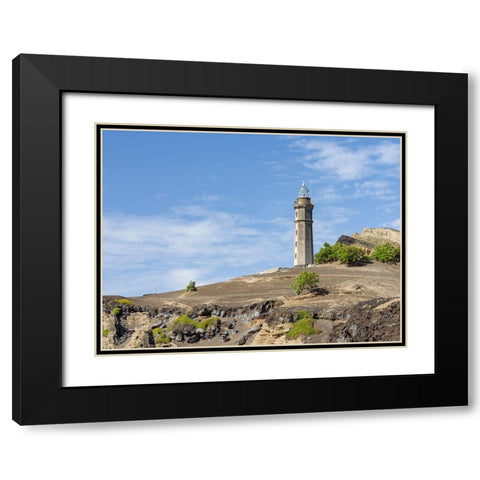 Nature Reserve Vulcao dos Capelinhos Faial Island-an island in the Azores in the Atlantic Ocean  Black Modern Wood Framed Art Print with Double Matting by Zwick, Martin