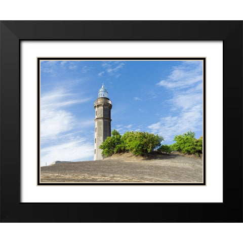 Nature Reserve Vulcao dos Capelinhos Faial Island-an island in the Azores in the Atlantic Ocean  Black Modern Wood Framed Art Print with Double Matting by Zwick, Martin