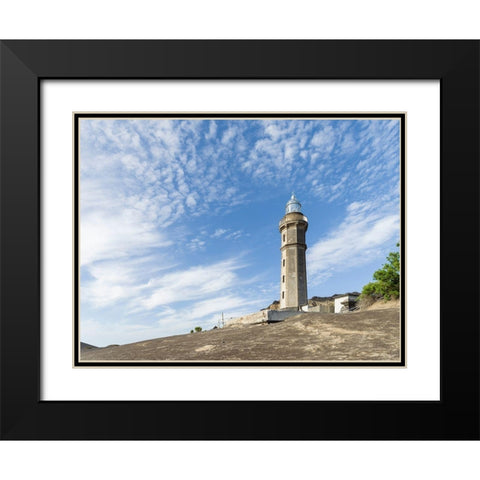 Nature Reserve Vulcao dos Capelinhos Faial Island-an island in the Azores in the Atlantic Ocean  Black Modern Wood Framed Art Print with Double Matting by Zwick, Martin