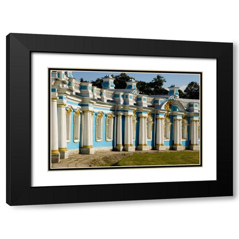 Russia, Pushkin Portion of Catherine Palace Black Modern Wood Framed Art Print with Double Matting by Ross, Nancy ,  Steve