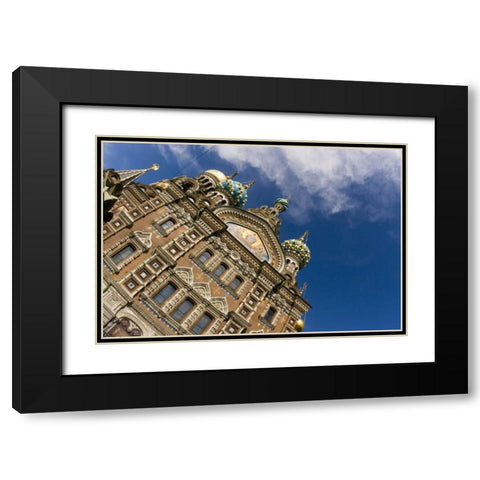 Russia Church of the Savior on the Spilled Blood Black Modern Wood Framed Art Print with Double Matting by Ross, Nancy ,  Steve